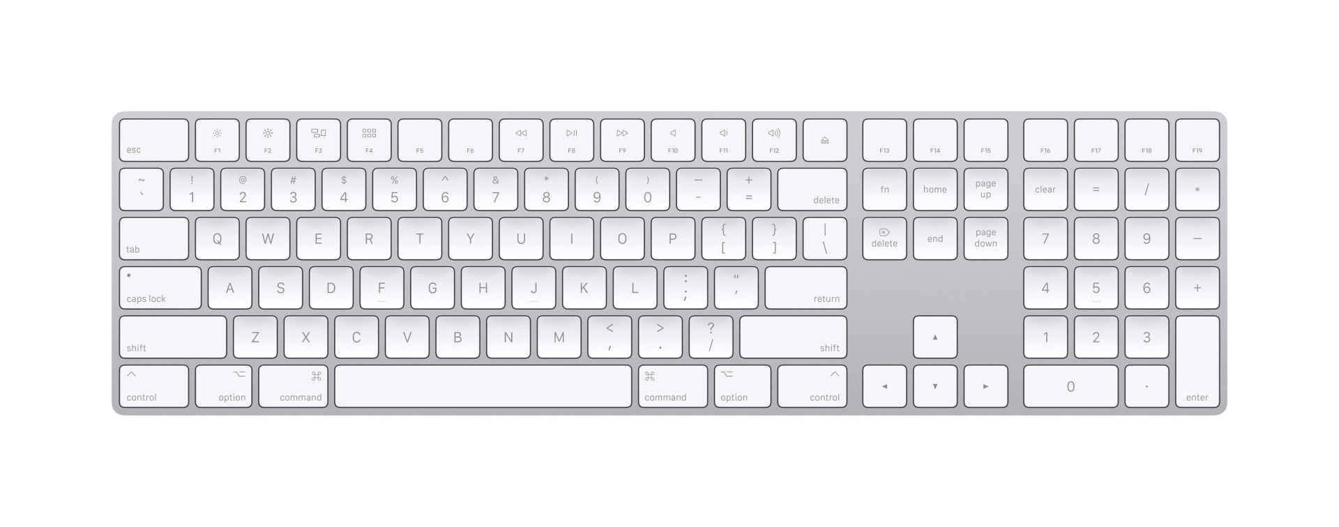 Apple Magic Keyboard Turkish Q Keyboard with Numeric Keypad (MQ052TQ/A)