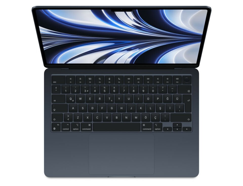 MacBook Air 13. 6 inç M2 8C 10GPU 8GB RAM 512GB SSD Gece Yarısı (MLY43TU/A)