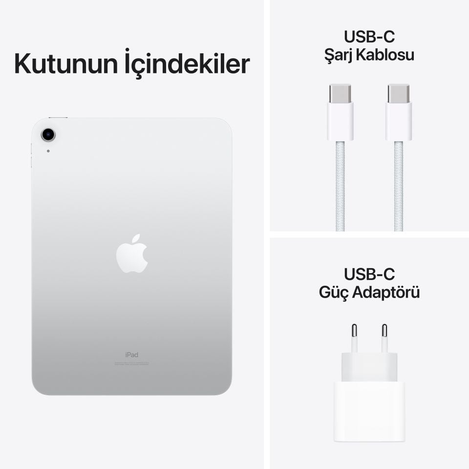 iPad 10th Generation 10.9 inch Wi-Fi 64GB Silver (MPQ03TU/A)