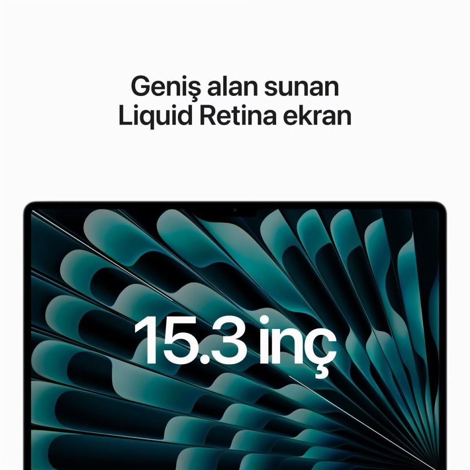 MacBook Air 15.3 inç M2 8C 10GPU 8 GB RAM 512 GB SSD Gümüş (MQKT3TU/A)