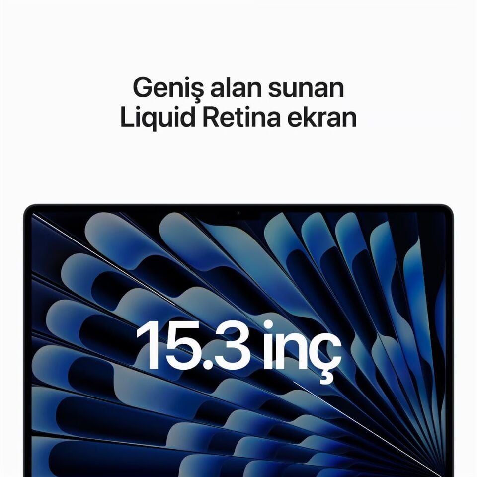 MacBook Air 15.3 inç M2 8C 10GPU 8 GB RAM 512 GB SSD Gece Yarısı (MQKX3TU/A)