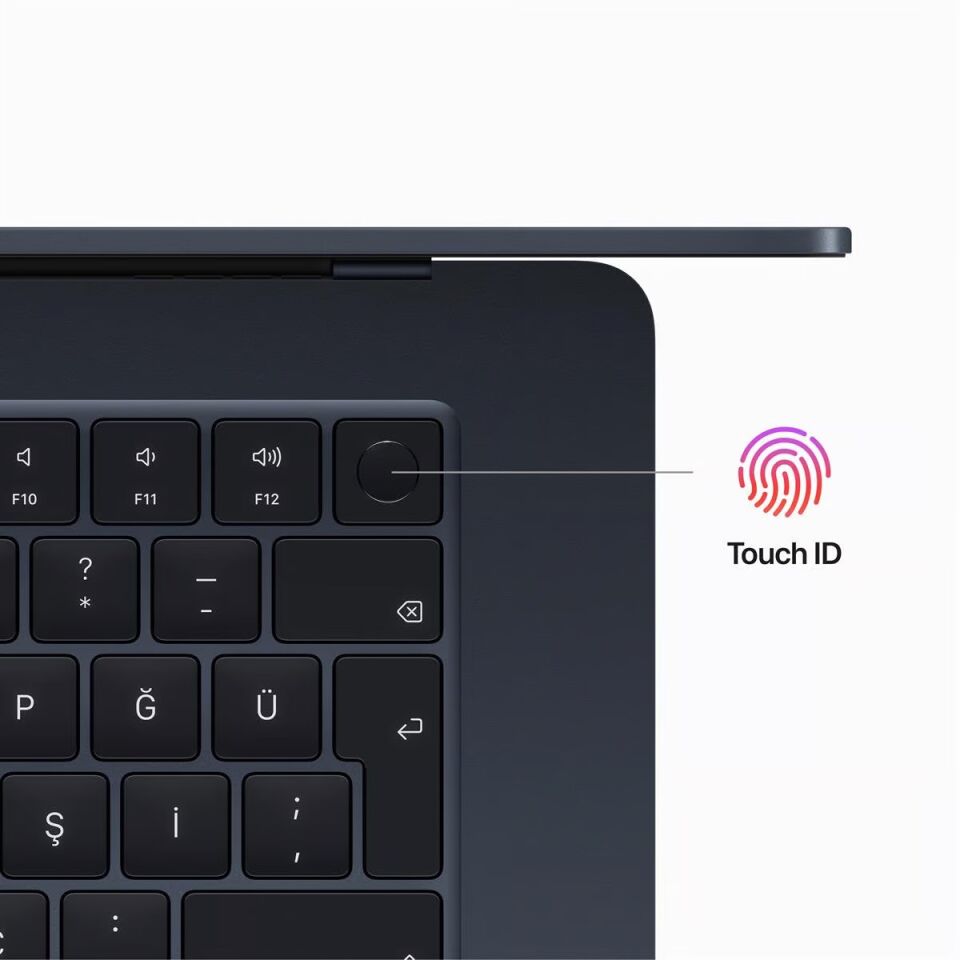 MacBook Air 15.3 inç M2 8C 10GPU 8 GB RAM 512 GB SSD Gece Yarısı (MQKX3TU/A)