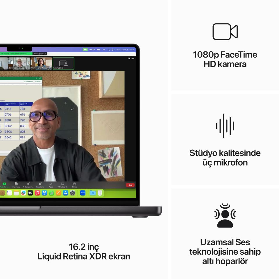 MacBook Pro 16 inç M3 Max 16C CPU 40C GPU 48 GB RAM 1 TB SSD Uzay Siyahı (MUW63TU/A)