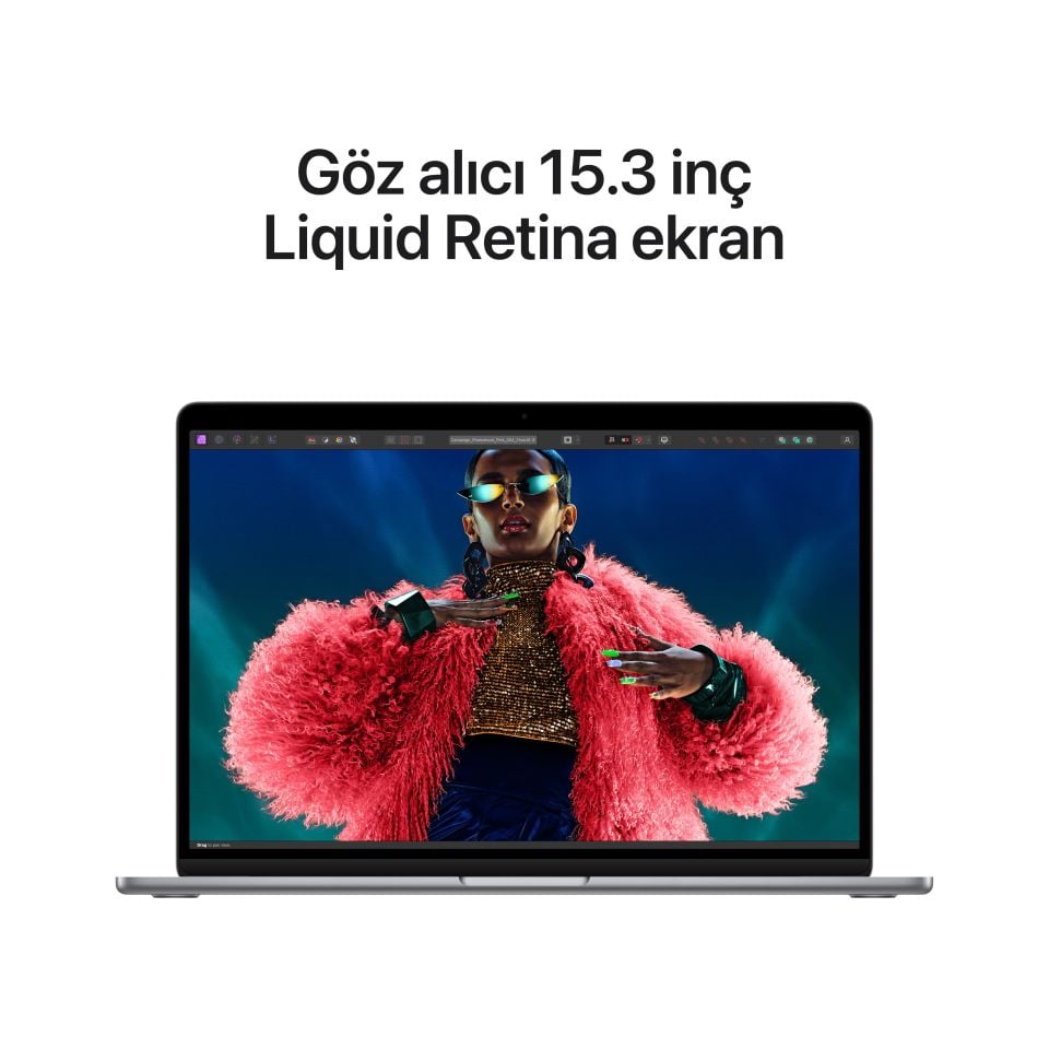 MacBook Air 15.3 inç M3 8C CPU 10GPU 16 GB RAM 512 GB SSD Uzay Grisi