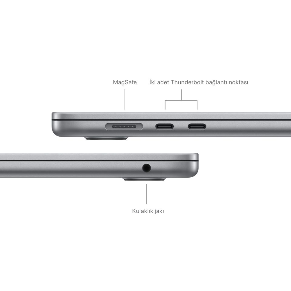 MacBook Air 15.3 inç M3 8C CPU 10GPU 16 GB RAM 512 GB SSD Uzay Grisi