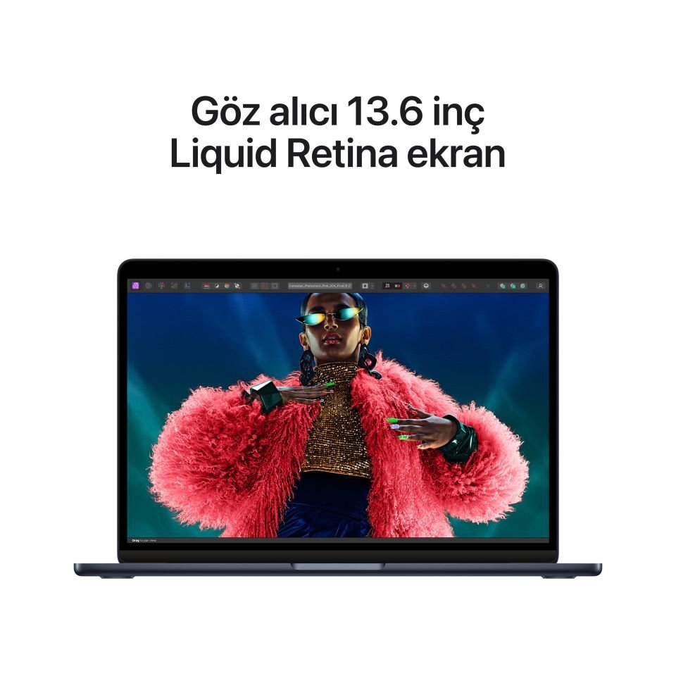 MacBook Air 13.6 inç M3 8C CPU 10GPU 16 GB RAM 512 GB SSD Gece Yarısı