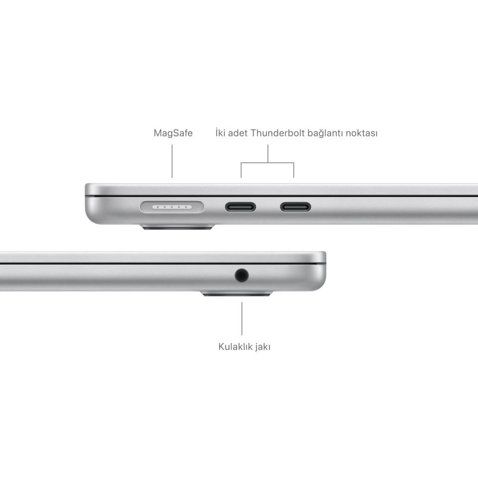 MacBook Air 13.6 inç M3 8C CPU 10GPU 16 GB RAM 512 GB SSD Gümüş