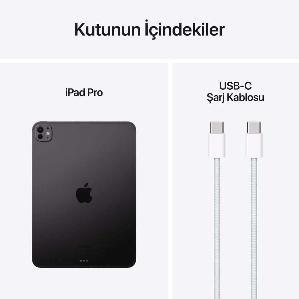 iPad Pro 11 inç M4 Wi-Fi + Cellular 1 TB Nano-Texture Cam Uzay Siyahı