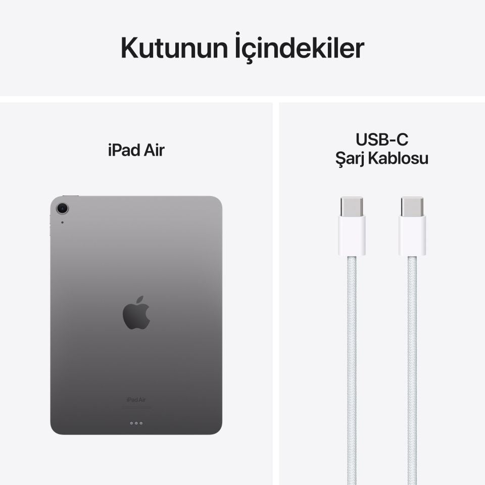 iPad Air 11 inç M2 Wi-Fi 128 GB Uzay Grisi