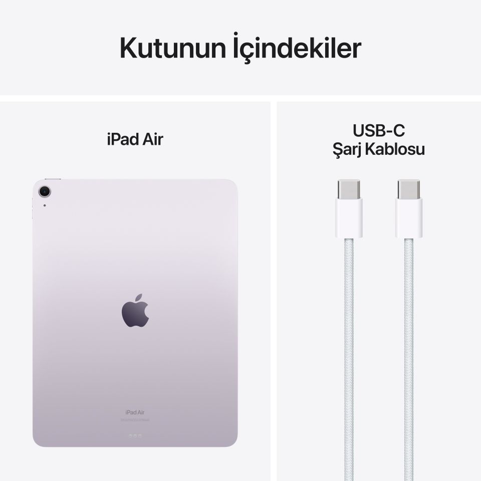 iPad Air 13 inç M2 Wi-Fi 512 GB Mor