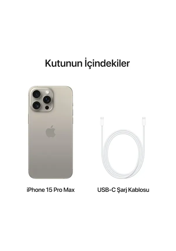 iPhone 15 Pro Max 256 GB Natural Titanyum