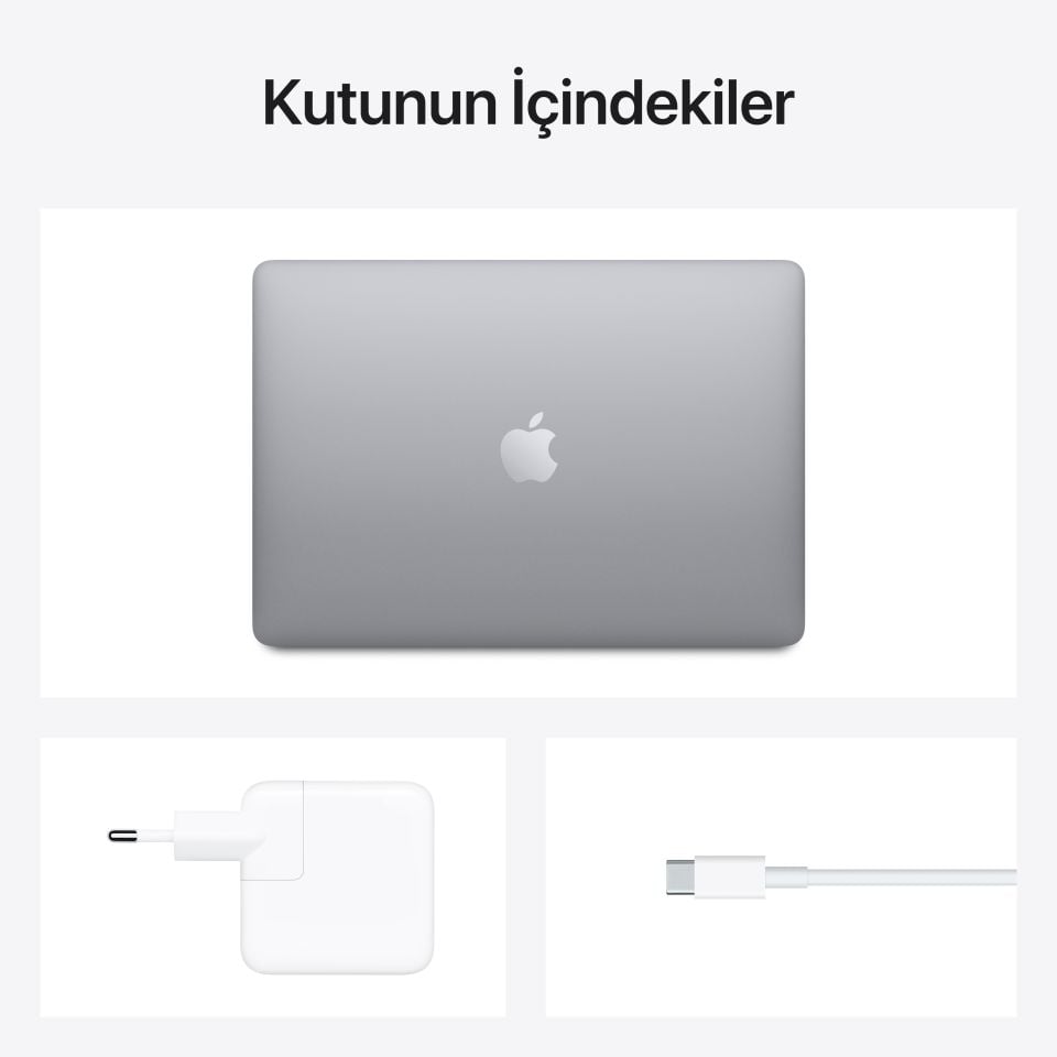 MacBook Air 13.3 inç M1 8C 8GB RAM 256GB SSD Uzay Grisi (MGN63TU/A)
