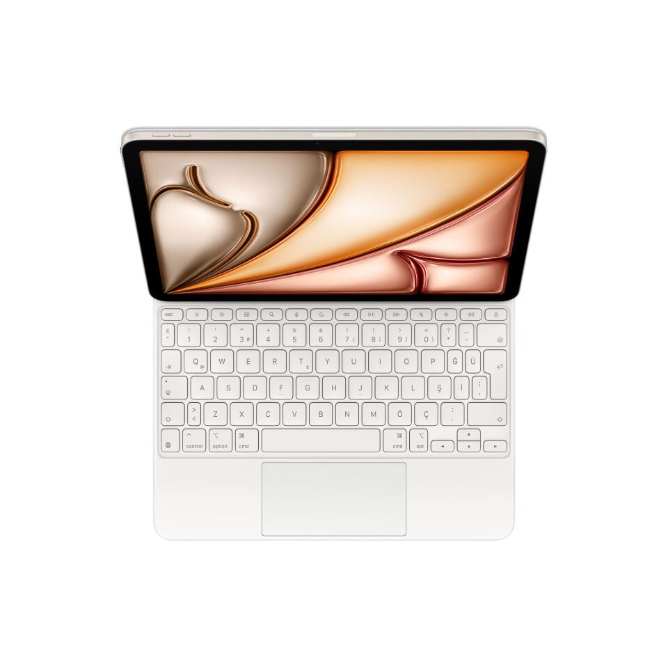 11 inç iPad Air (M3) için Magic Keyboard - Türkçe Q Klavye - Beyaz