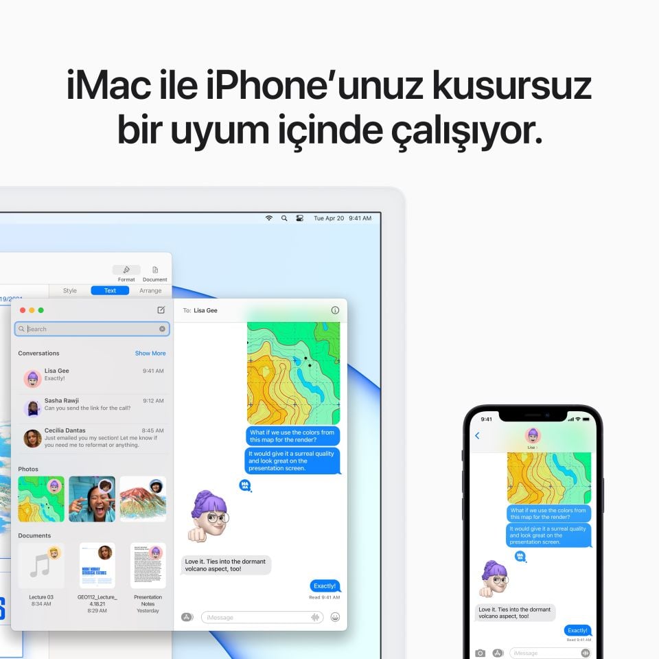 iMac 24 inç 4.5K M1 8C 8GB RAM 256GB SSD Mavi (MGPK3TU/A)